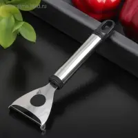 Овощечистка Доляна &laquo;Помощник&raquo;, 18 см, цвет серебристый