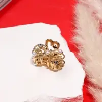 Крабик для волос &laquo;Морская сказка&raquo;, бантик, 2.5 см, золото