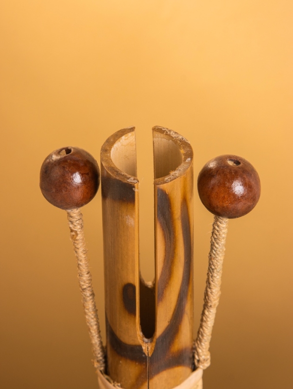 Сувенирный музыкальный инструмент &laquo;Тек тек&raquo;, 21 см, бамбук, албезия