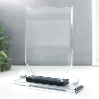 Сувенир стекло "Стела наградная" 17х12х4 см