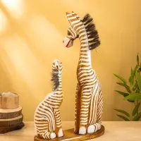 Сувенир &laquo;Зебры&raquo;, 33&times;11&times;53 см, дерево