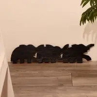 Панно декоративное "Три слона" 50х13х1,5 см МИКС