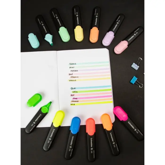 Маркер текстовыделитель Schneider Job, 1.0-5.0 мм, чернила на водной основе, зеленый