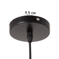 Светильник "Тень" 1х40Вт Е27 черный 20х20х19(+100)см