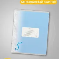 Комплект тетрадей из 10 штук, 24 листа в клетку Calligrata "Пятёрка", обложка мелованный картон, ВД-лак, блок офсет, 5 видов по 2 штуки
