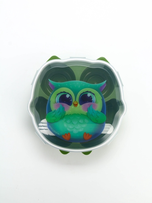 Ланч - бокс &laquo;Совушка&raquo;, 18 х 18 х 5 см