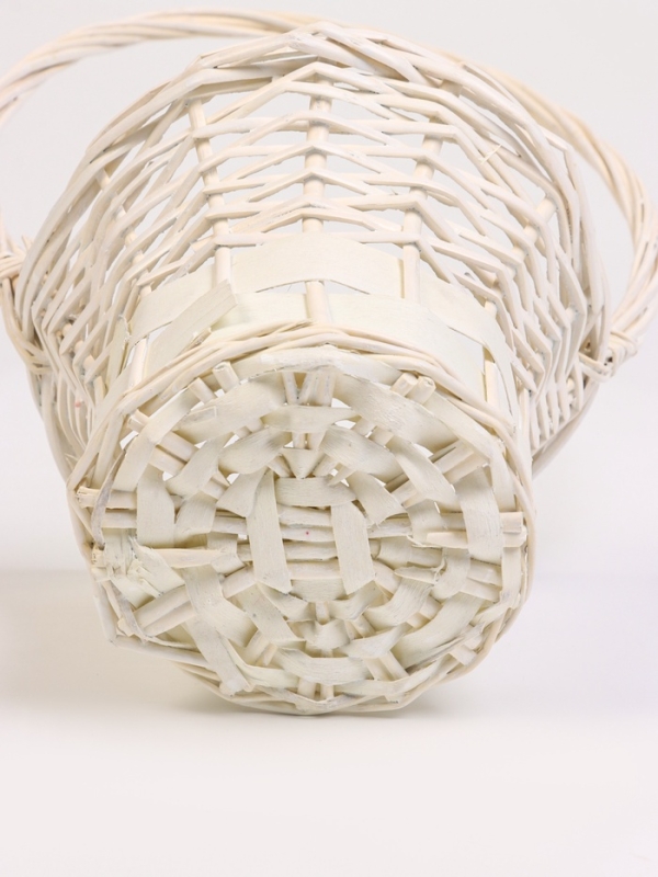 Набор 3 шт корзин плетеных 28х28х16, 22х22х15, 19х19х14 см, плетеная ручка h=_ см, серый