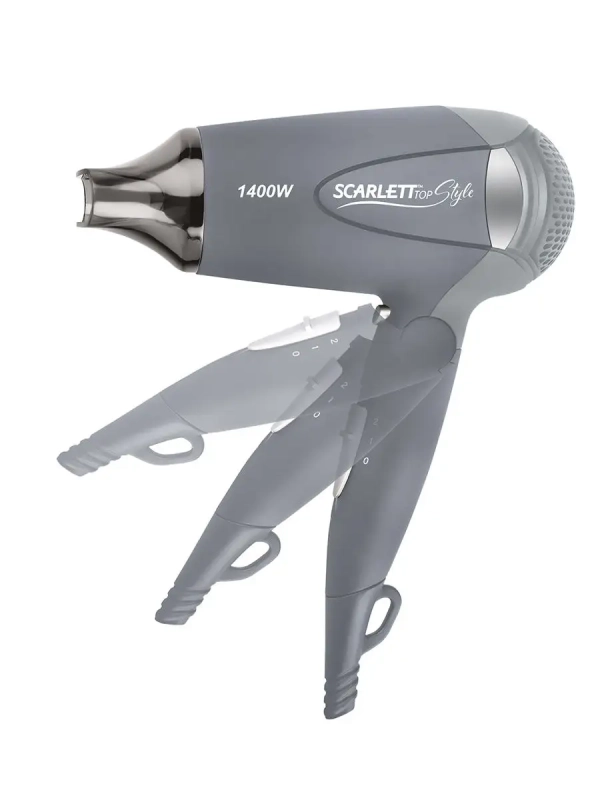 Фен SC-074, мощность 1400Вт, серый