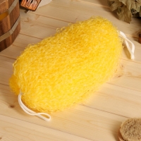 Мочалка банная  "Бублик" большая цвет МИКС 32 см