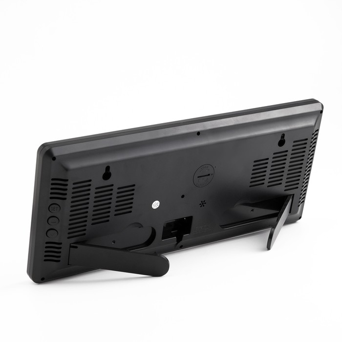 Часы электронные настенные, настольные, с будильником, 36 х 3 х 15 см