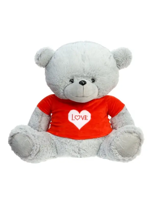 Мягкая игрушка "Медведь Тед", в кофте, цвет серый, 120 см