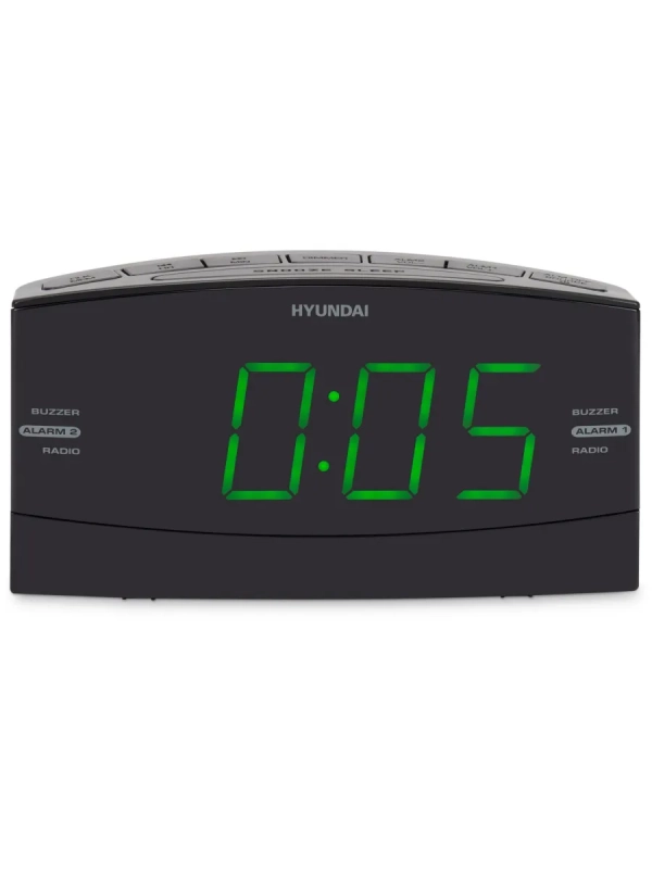 Радиобудильник H-RCL238 черный LCD подсв зеленая часы цифров