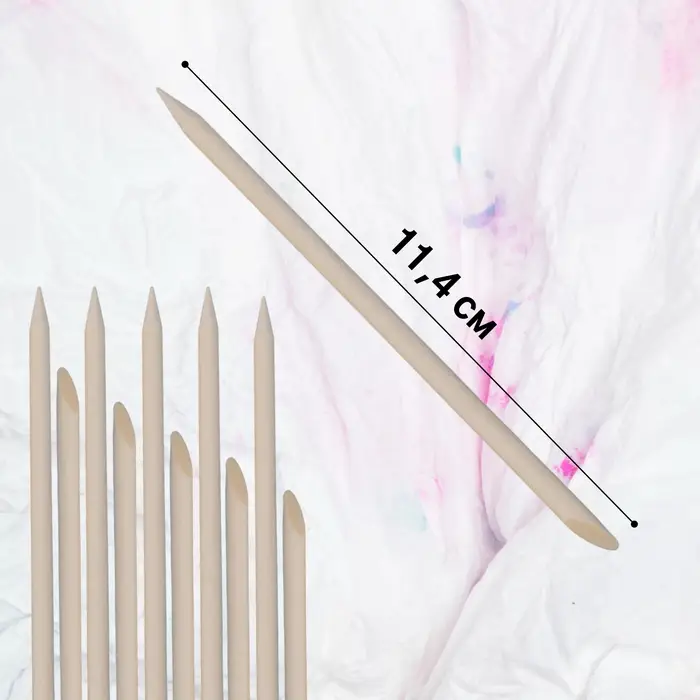 Апельсиновые палочки для маникюра, 11.4 см, 10 шт.