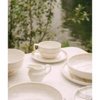 Чайная пара фарфоровая SL Home &laquo;Гато&raquo;, 2 предмета: чашка 270 мл, блюдце d=16,5 см, цвет белый