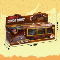 Грузовик инерционный &laquo;Динозавр&raquo;, с 3 машинами, световые и звуковые эффекты