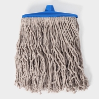 Насадка для швабры верёвочная Доляна, удлинённая насадка 21 см, хлопок, 31&times;21&times;4 см, цвет МИКС