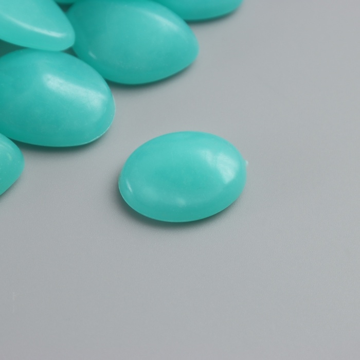 Декор для творчества пластик светится в темноте "Голубые камешки" набор 12 шт