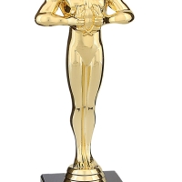 Кубок наградная фигура &laquo;Лучший папа&raquo;, оскар, пластик, подставка камень, 18 х 6 см