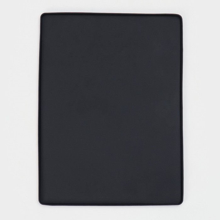 Противень для духовки Доляна &laquo;Криспи&raquo;, силикон, 40&times;30 см, цвет чёрный