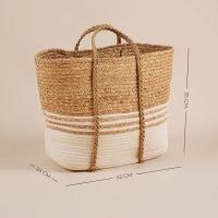 Корзина для белья плетеная SL Home Orden, хлопок, гиацинт, 42&times;24&times;35 см