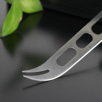 Нож для сыра Доляна Venus, 30&times;8 см, нержавеющая сталь, цвет чёрный