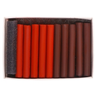 Сангина/Сепия, набор 10 штук, (длина55&plusmn; 1мм; диаметр 8 мм&plusmn; 1мм), в картонной коробке