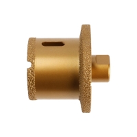 Коронка алмазная ТУНДРА, для УШМ, для отверстий под слив, по плитке, мрамору, 50/70 мм, М14   993530