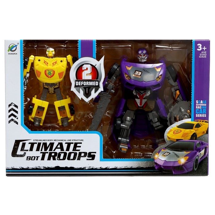 Набор роботов &laquo;Гоночные автомобили&raquo;, трансформируются