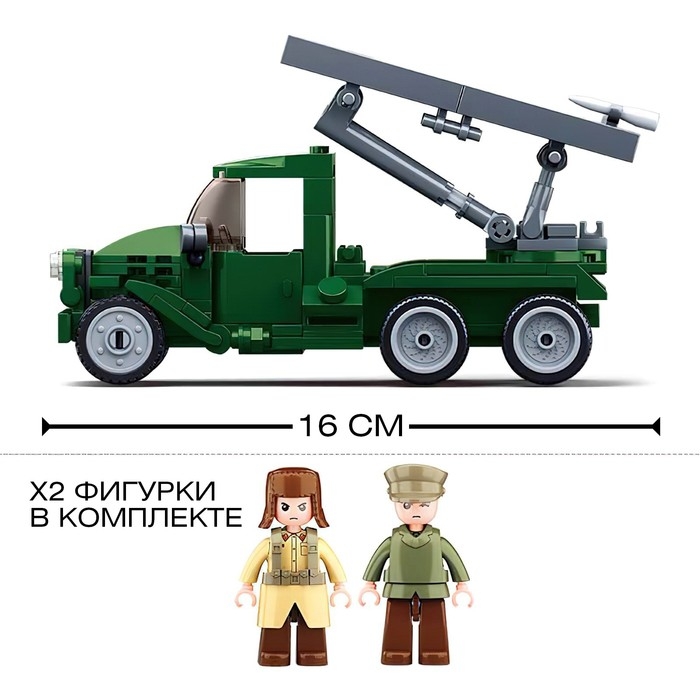 Конструктор Армия ВОВ &laquo;Боевая машина БМ-13 Катюша&raquo;, 201 деталь