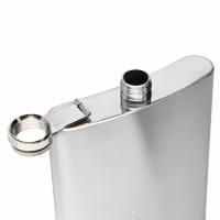 Фляжка для алкоголя и воды, 600 мл, нержавеющая сталь, подарочная, армейская, 20 oz