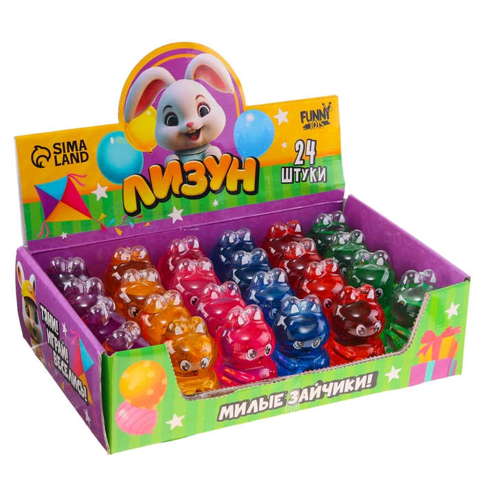 Лизун - слайм &laquo;Зайка&raquo;, цвета МИКС