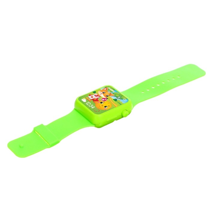 Музыкальные часики &laquo;Сказочные часики&raquo;, детские, звук, цвет зелёный