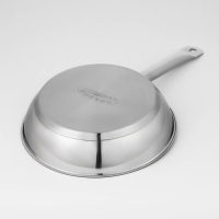 Сковорода &laquo;Общепит&raquo;, d=24 см, толщина корпуса 0,6 мм, дно 3,5 мм, с теплораспределительным слоем, антипригарное покрытие, индукция