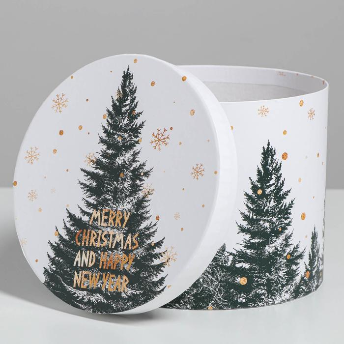 Набор подарочных коробок 5 в 1 &laquo;Белое золото&raquo;, 13 х 14‒19.5 х 22 см, Новый год