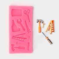 Молд &laquo;Инструменты&raquo;, силикон, 10,5&times;5&times;1 см, цвет МИКС