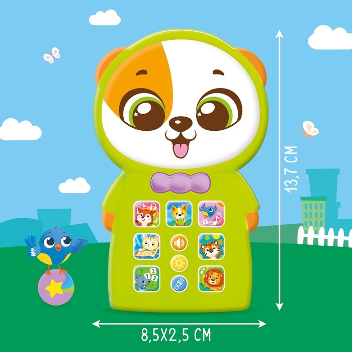 Музыкальный телефончик &laquo;Весёлый щенок&raquo;, звук, свет