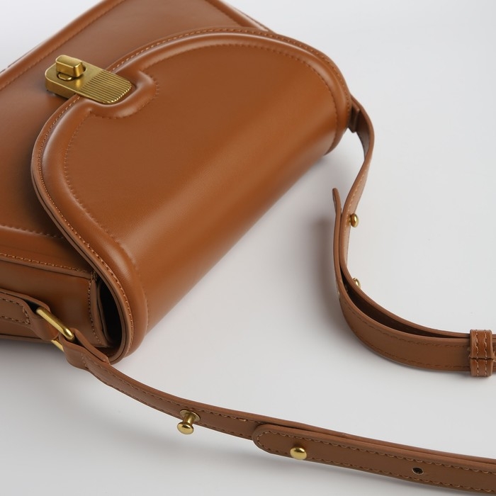 Сумка женская TEXTURA, мессенджер, средний размер, цвет коричневый