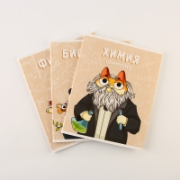 Набор тетрадей А5, 48 л "КОТэ" биология, физика, химия