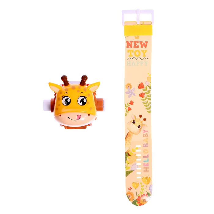 Часы-проектор &laquo;Жирафик&raquo;, свет