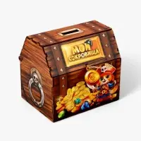 Копилка-сундук "Мои сокровища", 16х14,5х12 см