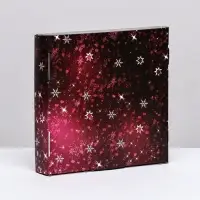 Коробка самосборная бесклеевая, &laquo;Новый год&raquo;, 16&times;16&times;3 см