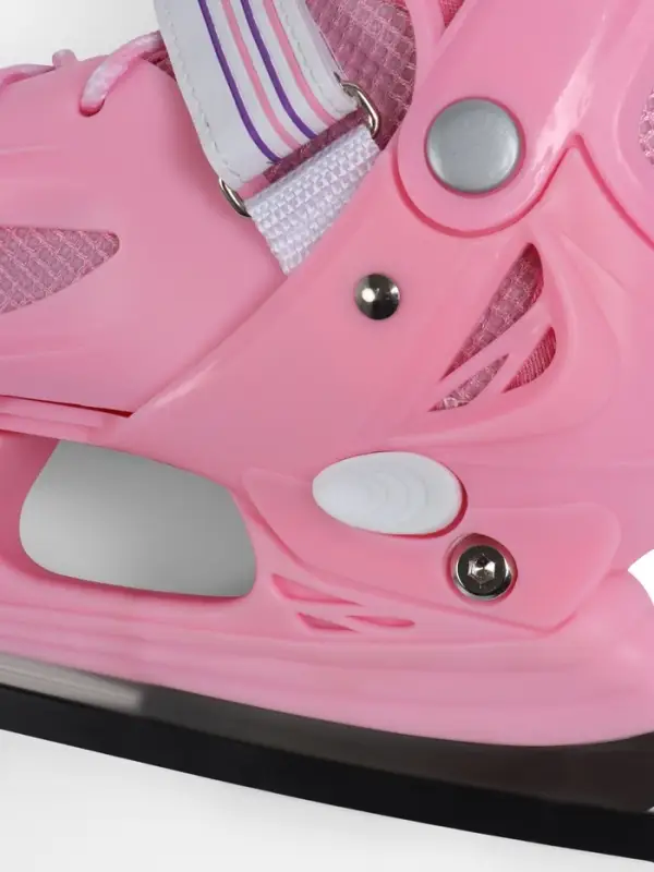 Коньки детские раздвижные BlackAqua, р. 26-29, для фитнеса, розовые