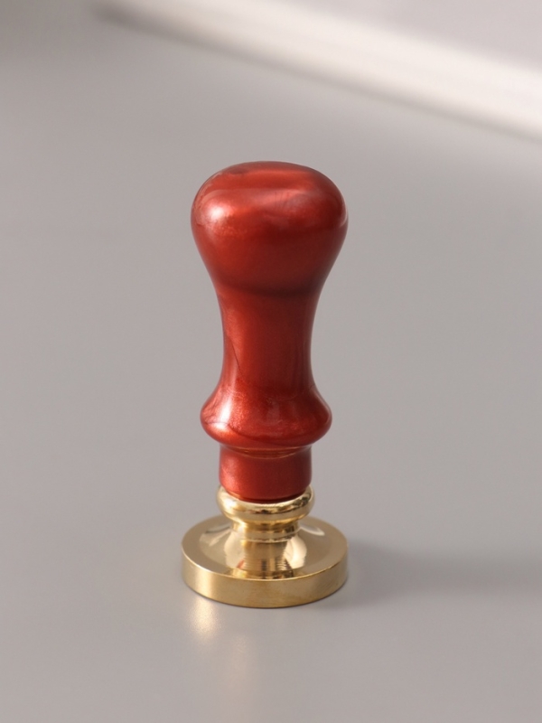 Печать для сургуча с пластиковой ручкой "Классика цифра 1" 2,5х2,5х6,3 см