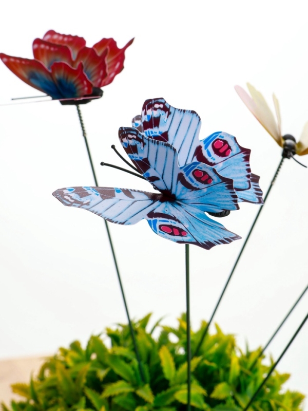 Набор штекеров "Бабочки двойные крылья" в наборе 5шт, 6см