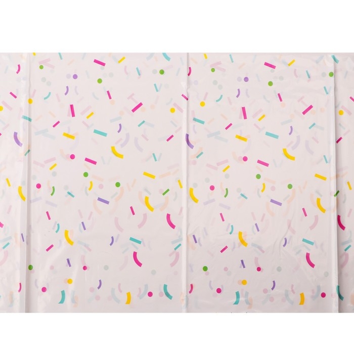 Скатерть одноразовая &laquo;Конфетти&raquo;, 137 &times; 180 см