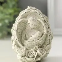 Фигура "Дева" размер 8х6 см, состаренный цвет,гипс