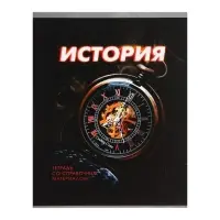 Тетрадь предметная 48 листов в клетку Calligrata &laquo;3D. История&raquo;, со справочным материалом, обложка мелованный картон, блок №2, белизна 75% (серые листы)