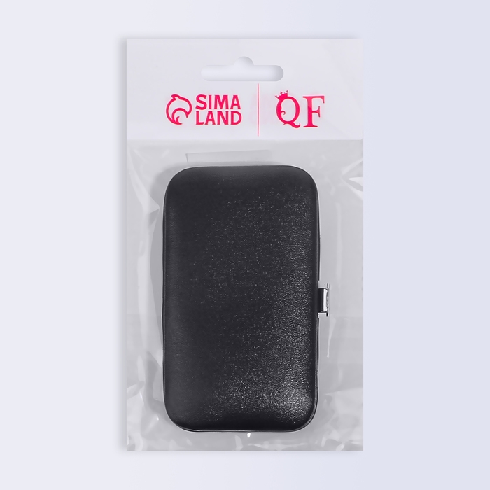 Набор маникюрный &laquo;Style&raquo;, 8 предметов, в футляре, цвет чёрный