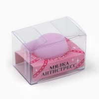 Мялка антистресс &laquo;Мяк жмяк&raquo;, фиолетовая, 4,4 х 3,5 см