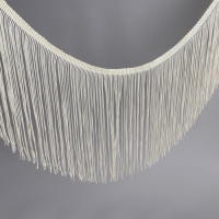 Тесьма декоративная &laquo;Бахрома&raquo;, 20 см, 5 &plusmn; 0,5 м, цвет бежевый